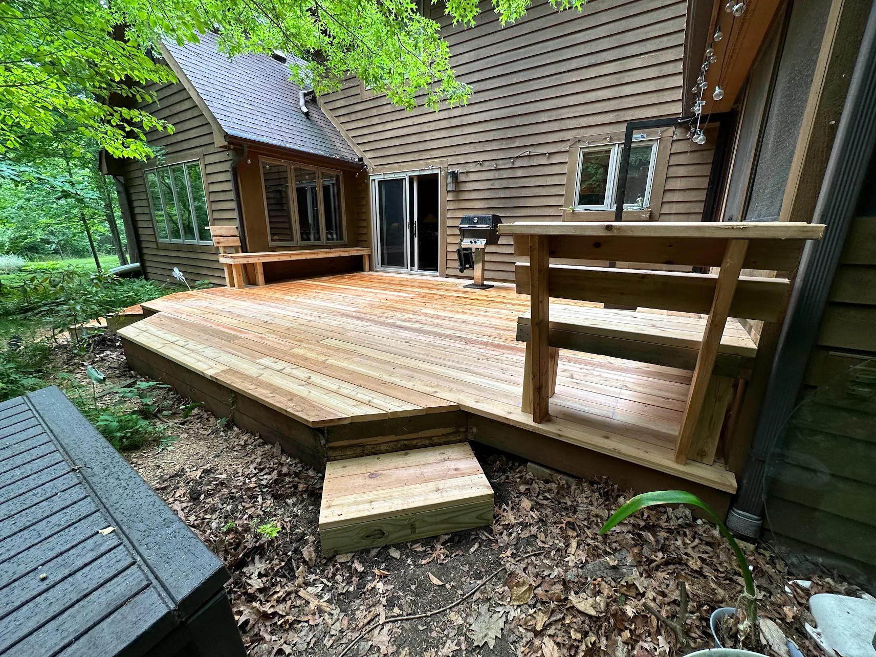 Custom backyard wood project by Repair My Deck